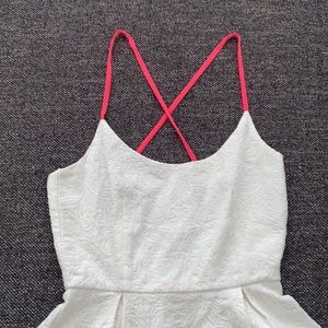 White cotton Zara dress